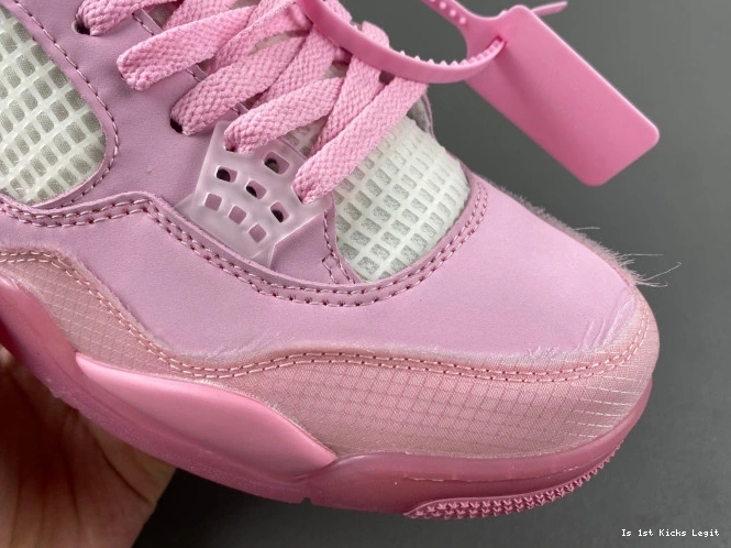 X 4 JORDAN OFF-WHITE PINK 0726